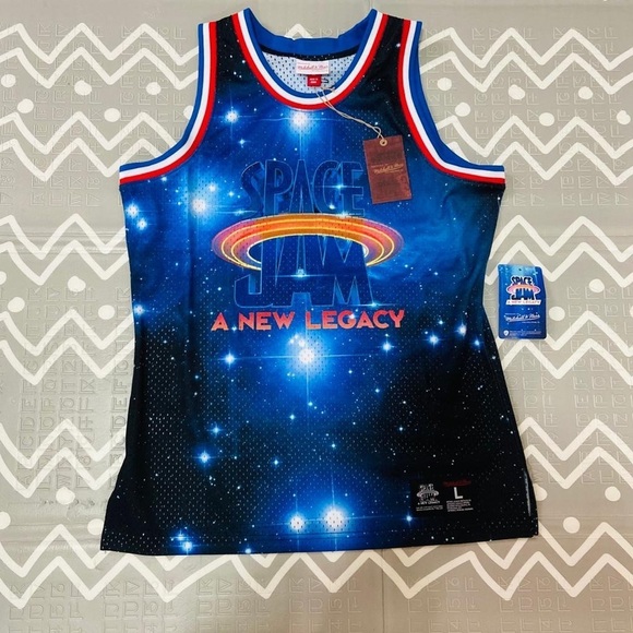 Mitchell and ness space jam basketball jersey - Picture 1 of 7
